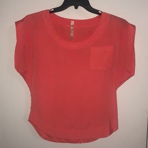 Orange blouse
